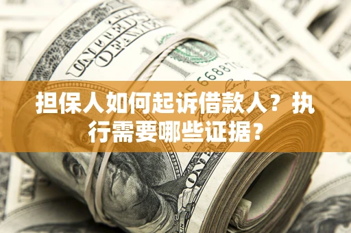 北京担保人如何起诉借款人？执行需要哪些证据？