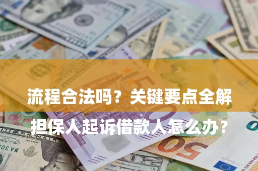 北京

担保人起诉借款人怎么办？流程合法吗？关键要点全解析