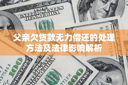 北京父亲欠贷款无力偿还的处理方法及法律影响解析