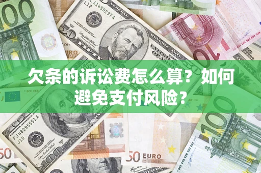 北京欠条的诉讼费怎么算？如何避免支付风险？