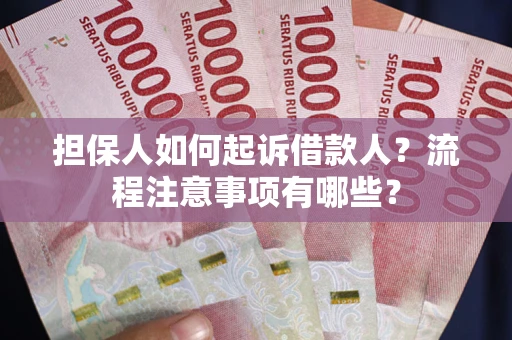北京担保人如何起诉借款人？流程注意事项有哪些？